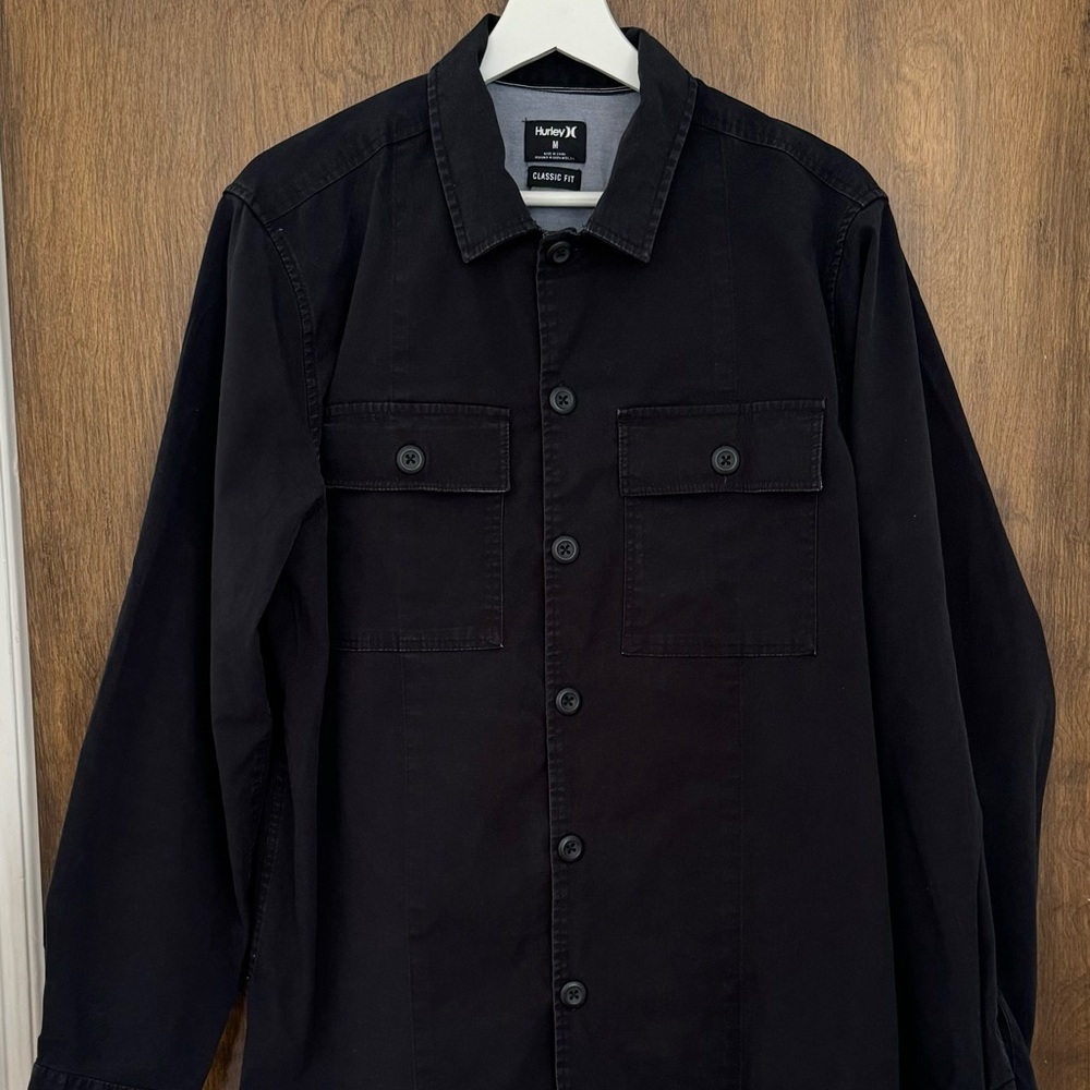 Hurley Black Casual Button Down Shirt